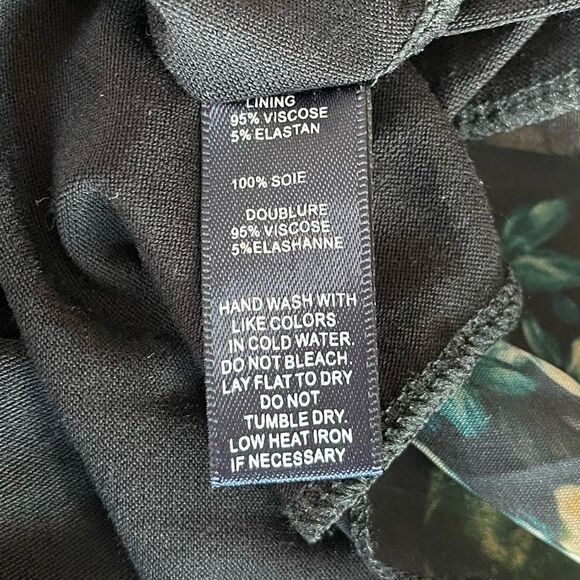 Floral Off / On Shoulder Silk Blouse - Picture 9 of 10